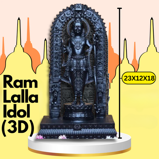 Apna Mandir™ Ayodhya Ram Lala Murti (3D)